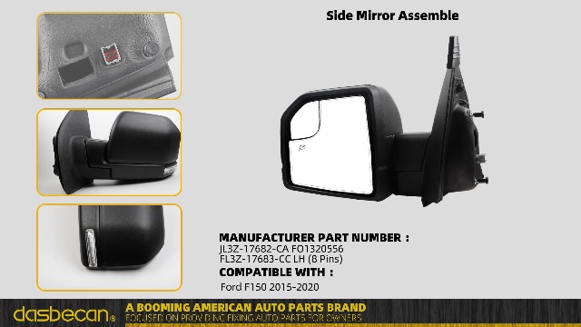 Amazon.com: Dasbecan Side Left Mirror Compatible with 2015